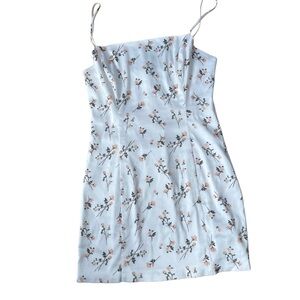 Sunday Best Lined Floral Spaghetti Strap Dress